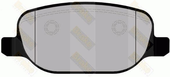 BRAKE ENGINEERING Piduriklotsi komplekt,ketaspidur PA1685